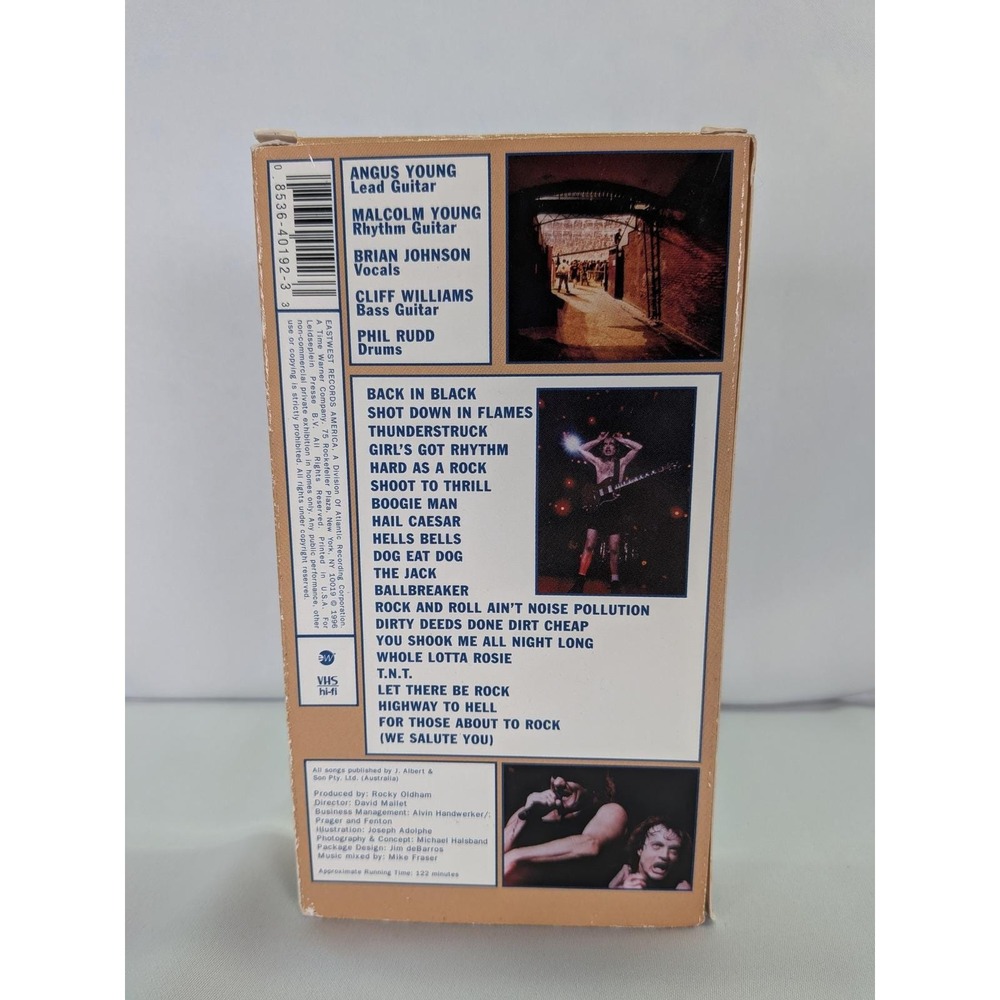 AC/DC  No Bull VHS hi-fi Tape Live‎ Concert Plaza De Toros Madrid 1996 Hard Rock - Picture 3 of 4